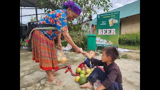 The orphan boy harvests natural fruits to sell and takes care of his orphaned younger brother [upl. by Aivatnuahs351]