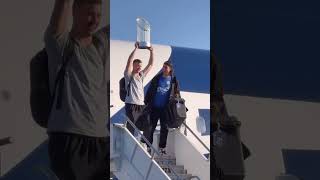 Dodgers return home with World Series trophy 🏆 baseball shortsviral mlb worldseriesmvp [upl. by Kahle]