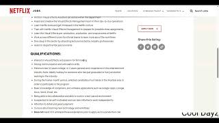 How to apply Netflix VFX Internship Program  netflix internship [upl. by Messab772]