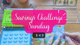 SAVINGS CHALLENGE SUNDAY  49 LOW BUDGET SAVINGS CHALLENGES  SINGLE INCOEM BLUE COLLAR FAMILY [upl. by Ludovika]