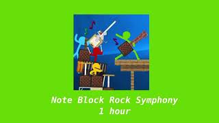 Note Block Rock Symphony 1 Hour ver  this took forever 2 make [upl. by Adnohsor32]