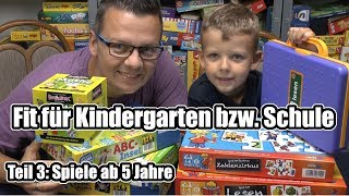 Fit für Kindergarten amp Schule Teil 3  Top Lernspiele ab 5 Jahre  Hinweis zum Alter [upl. by Taddeo]