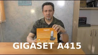 Обзор радиотелефона GIGASET A415 [upl. by Azal619]