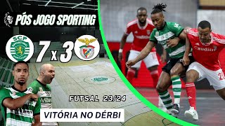 SPORTING X BENFICA EM DIRETO FUTSAL 🟢⚪ PÓS JOGO 🦁 DE MANHÃ COMEÇA O DIA [upl. by Nodyarg]