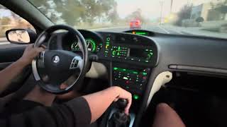 Saab 93 28L B284R First Drive with new slave cylinder [upl. by Morissa]