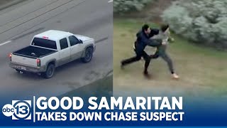 Good Samaritan helps take down chase suspect in NW Harris County [upl. by Kristy119]