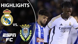 Real Madrid vs Arandina  Copa Del Rey Highlights  ESPN FC [upl. by Robbyn]