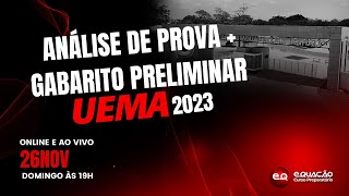 ANÁLISE DE PROVA UEMA 2023 [upl. by Calvin]