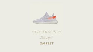 Yeezy Boost 350 Tail Light ON FEET [upl. by Tips]