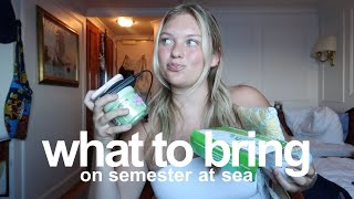 10 things you MUST bring when packing for Semester at Sea [upl. by Eidda175]