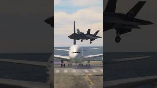 US Marines F35 aborts a takeoff of this big airplane A380 [upl. by Ramedlaw]