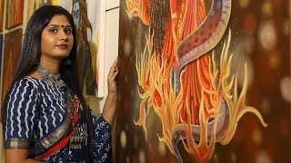 Bulbul Rai Presents Solo Show of Paintings quotShreekanthayaquot at Jehangir Art Gallery [upl. by Ahab]