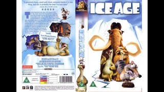 Original VHS Opening Ice Age 2002 UK Rental Tape [upl. by Ecirtahs]