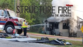 REUPLOAD from the Archives  Structure Fire Destroys A Home April 13 2021 [upl. by Putscher]