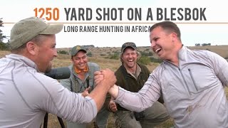 1250 Yard Shot on a Blesbok  Long Range Hunting in Africa [upl. by Slaohcin]