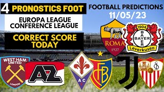 PRONOSTIC FOOT EUROPA LEAGUE  EUROPA CONFERENCE Today’s match Predictions Football [upl. by Maram]