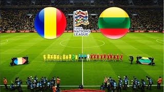 ROMANIA vsLITHUANIA  UEFA NATIONS LEAGUE 202425 [upl. by Tawsha268]