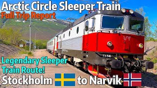 ⁴ᴷ⁶⁰ TRIP REPORT  quotPolar Expressquot Arctic Circle Sleeper Train from Stockholm to Narvik [upl. by Howard]