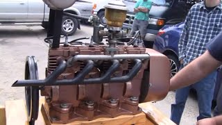 HOMEMADE 4 CYLINDER BRIGGS ENGINE TUNE UP [upl. by Attelrac386]