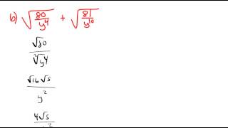 84 Example 3 Adding and Subtracting Radicals with Fractions [upl. by Aerdnat220]