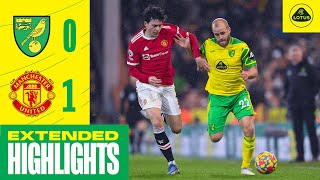 EXTENDED HIGHLIGHTS  Norwich City 01 Manchester United [upl. by Keeton]