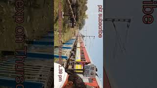 High speed Jansadharan express with WAP7 electric locomotive indianrailwayshighspeedtrain trains [upl. by Radley]