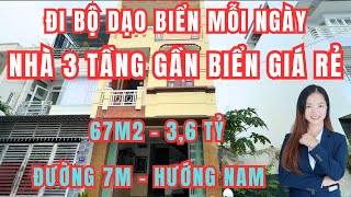 Nhà 3 Tầng 4 PN Đi Bộ Tắm Biển Mỗi Ngày Giá Rẻ [upl. by Waal]