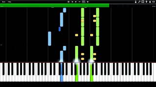 German Military Song  Schwarzbraun ist die Haselnuss Synthesia Piano MIDI BararaikaStronk [upl. by Guttery]