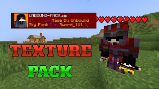 Minecraft TEXTURE Pack of UnboundSky MCPEJAVA minecraft viral viralvideo [upl. by Anilatak]