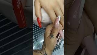 💅 UÑAS ESCULTURALES ROJAS💅nails uñasesculpidas uñasbonitas [upl. by Haizek186]