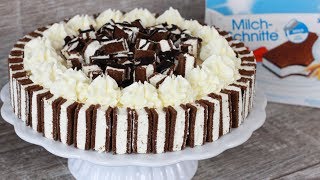 Milchschnittentorte  Milchschnitte Torte Rezept [upl. by Ynnor]