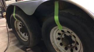 Trailer Fender Fabrication Installation [upl. by Orsa144]