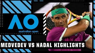 Rafael Nadal wins 21st Grand Slam title after epic comeback over Daniil Medvedev 🏆  Highlights [upl. by Ludwigg339]