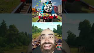 SCARY CURSED THOMAS THE TANK ENGINE NO YES CHALLENGE PART 4 [upl. by Tjaden]