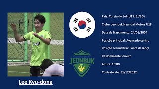 Lee Kyudong  이규동 Jeonbuk Hyundai U18  전북현대 U18 all actions vs Gyeongnam FC U18 [upl. by Aimar]