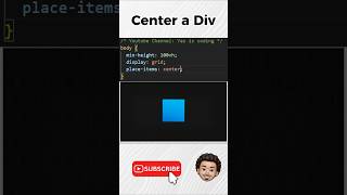 So How to Actually Center a Div codeing programming webdevelopment codewithdeveloper [upl. by Aonehc220]