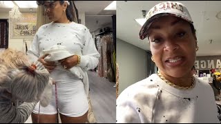 quotIts Big Huhquot Lisa Raye Gets Her Moose Knuckle Measured While Dress Shopping In Hollywood [upl. by Nyrok]