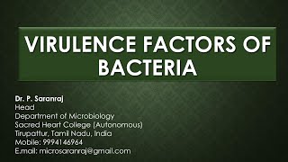 Virulence Factors of Bacteria [upl. by Annawyt600]