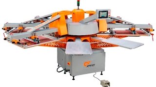 Aotomatic Screen Printing Machine Graficas nanoprinTex [upl. by Haikezeh]