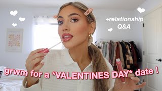 GRWM FOR A VALENTINES DAY DATE relationship qampa [upl. by Onitsuaf]