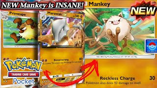 The NEW MANKEY is INSANE PvP Duels  Pokémon TCG Pocket No commentary [upl. by Hueston]