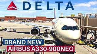 DELTA Brand New AIRBUS A330900Neo Economy  Paris  Salt Lake City  Flight Review [upl. by Buchanan]