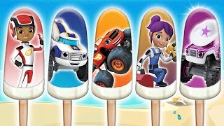 Familia Dedos en Español  Blaze y las Monster Machines el helado  Bebé Canciones Infantiles [upl. by Hughmanick]