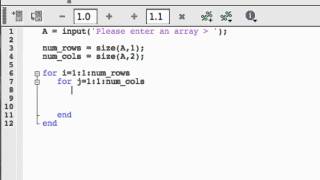 FOR loops in MATLAB Nested FOR loops [upl. by Dannel913]