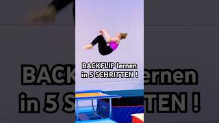 BACKFLIP TUTORIAL in 5 SCHRITTEN 😳🙌🏼 tutorial rückwärtssalto turnen backflip [upl. by Mandel458]