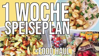 Wocheneinkauf amp unser Speiseplan für eine Woche  Meal Planning deutsch [upl. by Leeth]