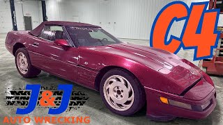 1993 Chevrolet Corvette C4 Convertible Part Out J amp J Auto Wrecking Test Video Stock  PPCE335 [upl. by Revert]