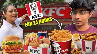 I only ate KFC for 24 HOURS Challenge🍗🍔  Food Challenge [upl. by Celia]