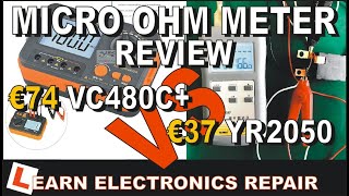 MicroOhm Meter Short Circuit Finder Review Comparison Vici VC480C vs YR2050 Milli Low Ohms Meter [upl. by Lletnahc]