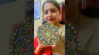 Art  Mandala Art  Easy Dot Mandala Art  Creative Design shorts [upl. by Shreve285]